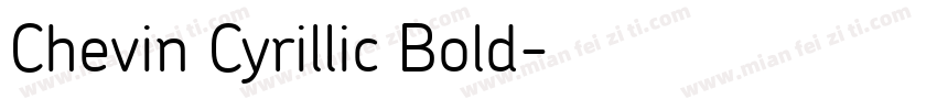Chevin Cyrillic Bold字体转换